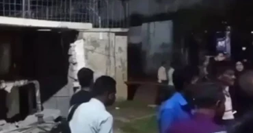 Pedestrian killed as bus crashes into Kurmitola General Hospital premises in Dhaka