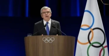 IOC president Thomas Bach plans to leave office next year. He says the Olympics needs a change