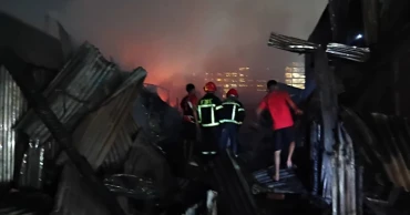 Tongi Millgate slum fire under control