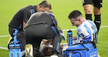 Lionel Messi exits Copa America final with apparent leg injury, ankle swollen
