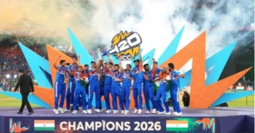 Brilliant India crushes New Zealand to win record third T20 World Cup