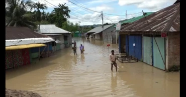 Low-lying areas in Khagrachari flooded due to onrush of water from upstream