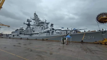 INS Ranvir, Indian Navy's guided missile destroyer, arrives in Chattogram