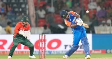 India's batting blitz against Bangladesh sets record total 297 runs