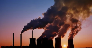 Remote-sensing satellite model designed to calculate coal-fired power plant emissions