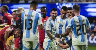 Messi and Argentina overcome Canada and poor surface, start Copa America title defense with 2-0 win