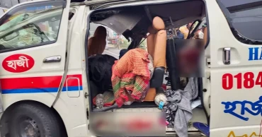 3 of a family killed as truck hits ambulance in Faridpur