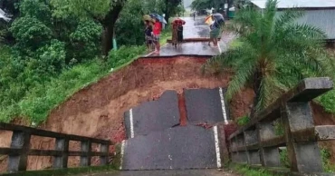Bridge collapses in hill floods, cutting off Rangamati-Bandarban Road Link