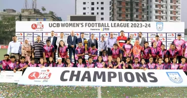 Women's Football League: Nasrin Sports Academy emerge as new champions beating Dhaka Rangers