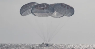 Four astronauts return to Earth after eight months aboard space station