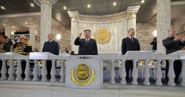 Kim unveils North Korea’s new ICBM at military parade