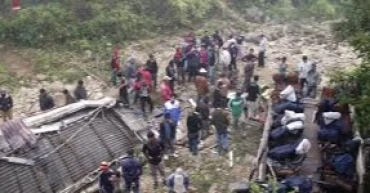 19 people killed as bus veered off a mountain highway in Nepal
