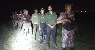 Ansar-VDP joins BGB in Chapainawabganj to prevent push-ins