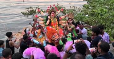 Durga Puja ends with immersion of idols