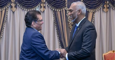 Maldives' President warmly welcomes Dr Khalilur as special guest of Independence Day celebrations