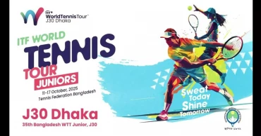 35th Bangladesh World Tennis Tour Junior J-30 to begin Saturday