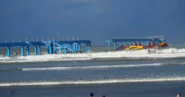 Cyclone Dana: Hit by barge, Navy jetty destroyed in Cox’s Bazar