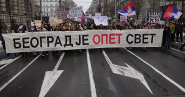 Striking students in Serbia tell chief prosecutor to 'fight for law and justice'