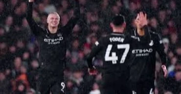 Haaland reaches 100 Premier League goals as City edge Fulham 5–4