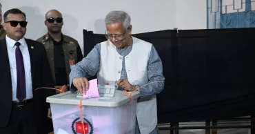 Chief Adviser casts vote at Gulshan centre