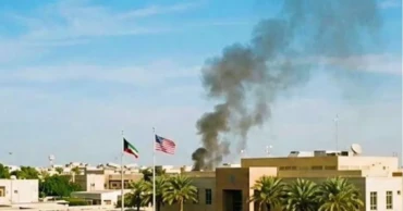 Fire breaks out at US Embassy in Kuwait after Iranian attack