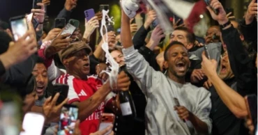 Starmer congratulates Arsenal as Premier League title celebrations continue overnight