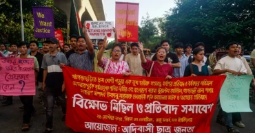 Khagrachhari gang rape: Adivasi students protest at DU