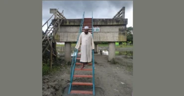 Tk 9.2cr bridge: Lack of approach roads leaves thousands reliant on iron stairs in Feni