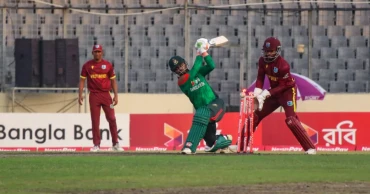 Bangladesh set a challenging total for West Indies in series decider
