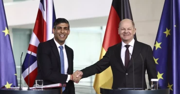 German leader says Europe must keep increasing aid to Ukraine after US approves new military help