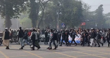 Students gather at Shaheed Minar for ‘March for Unity’ in support of July proclamation