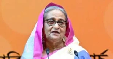 PM Hasina visits BTV Bhaban in Rampura to inspect damage