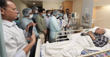 Tarique visits hospitalised Rizvi on eve of election