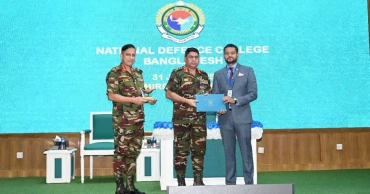 Masud Jamil Khan receives NDC Capstone course certificate as distinguished fellow