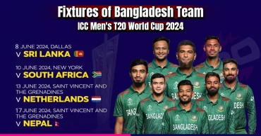 Fixtures of Bangladesh Team in the ICC Men’s T20 World Cup 2024