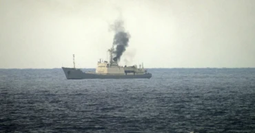 A Russian spy ship caught fire off Syria's coast, officials say