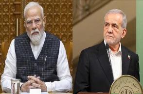 Indian PM Modi speaks with Iranian president on Middle East tensions