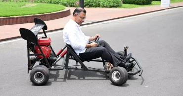 PM drives student-built go-kart, applauds young innovator