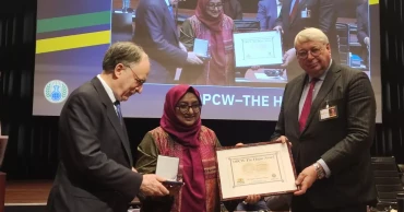 BUET Professor Syeda Sultana Razia wins 2023 OPCW The Hague Award