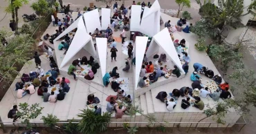 Silent protest held at JnU against Iftar party ban at SUST, NUST