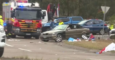 10 hospitalized after car hits crowd in Australia's Newcastle