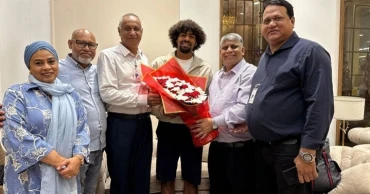 Hamza Chowdhury arrives Dhaka to play first match on home soil