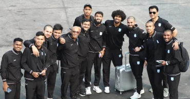 Booters reach Shillong to play AFC Asian Cup Qualifiers against India