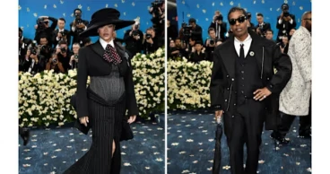 Rihanna is expecting baby No. 3 with A$AP Rocky, the rapper confirms at the 2025 Met Gala