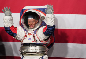 NASA unveils new spacesuits for human lunar landing