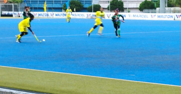Women's Hockey: BHF Green team beat BHF Yellow team by 2-1 goals