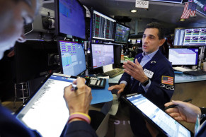 Stocks fall again on trade-war worries, capping a wild week