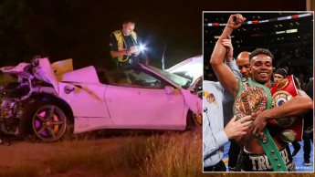Boxer Errol Spence seriously injured in Dallas Ferrari crash
