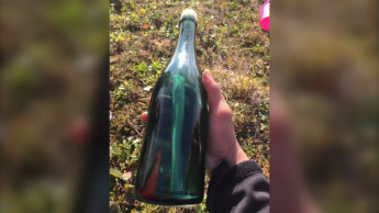 Alaska man discovers message in bottle from Russian Navy