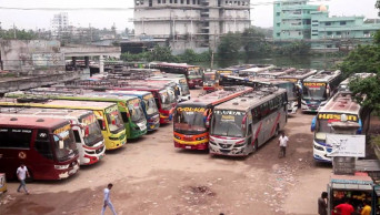 Bus services halted on Natore-Rajshahi route